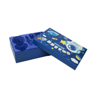 Gift Box With Plastic Flocked Tray Blister