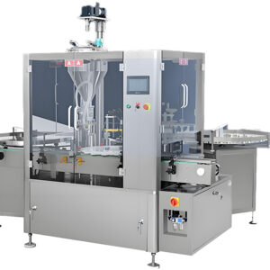 Cream filling gasket film sealing and capping machine