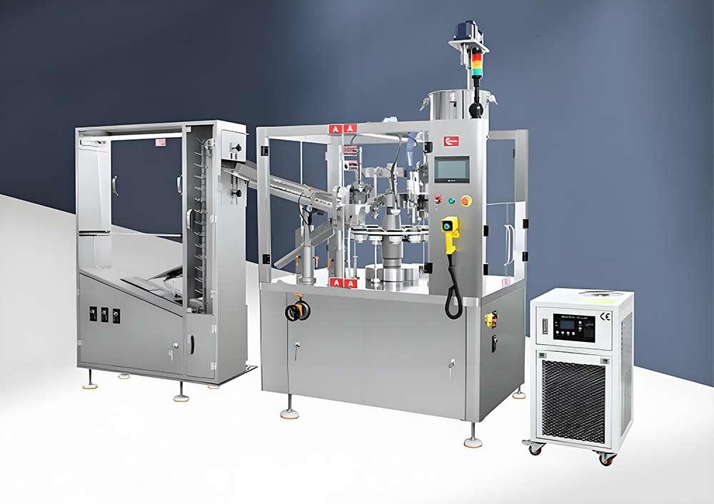 Fully automatic tube filling and sealing machine