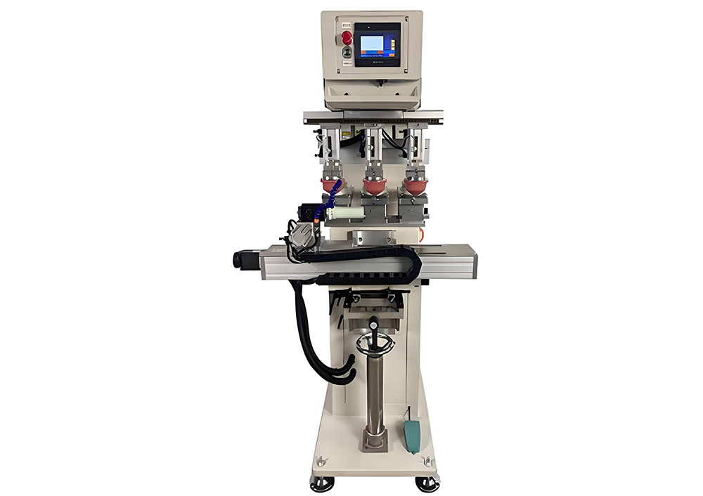 P Three color Servo Shuttle Oil Cup Machine