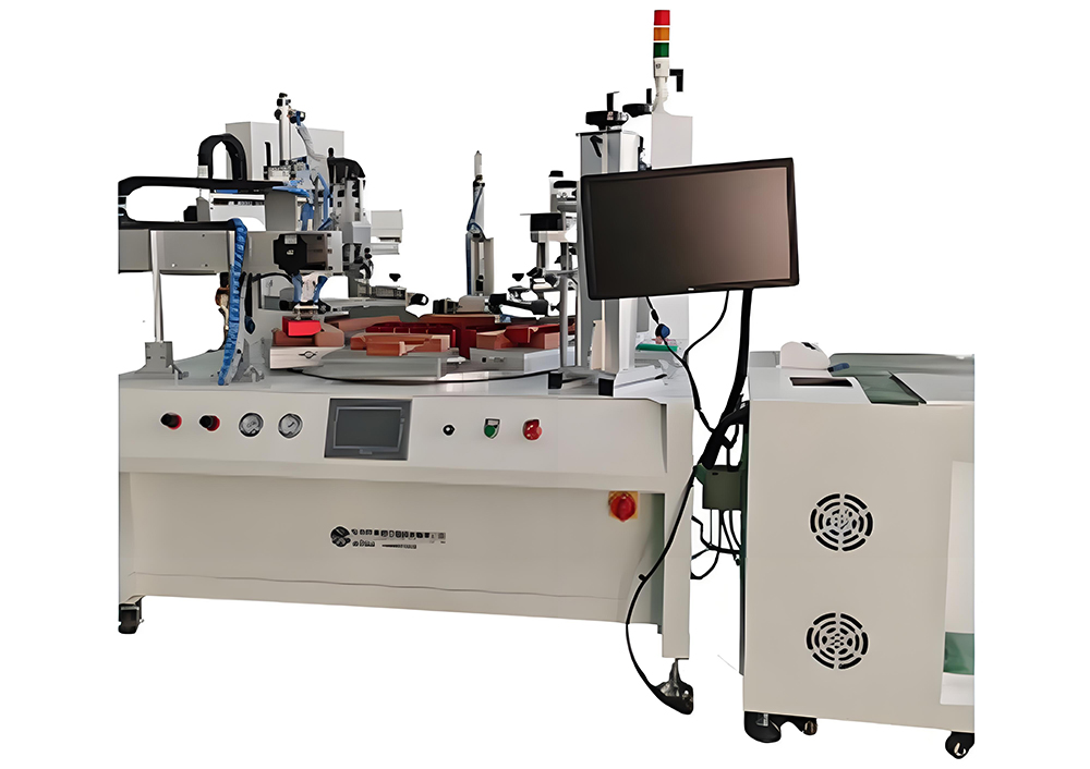 Six station two color screen printing machine