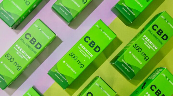 Vibrant collage of modern sustainable packaging examples including paper based boxes smart QR coded labels and premium embossed designs on a global brand shelf display