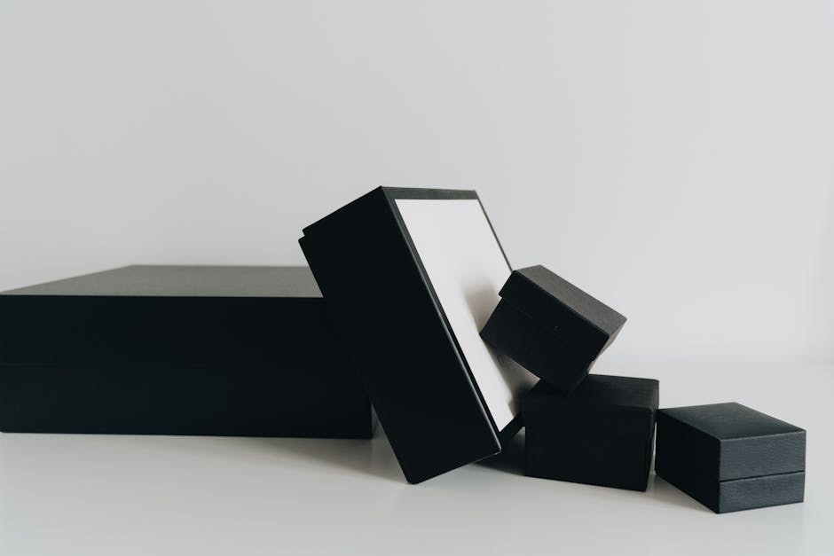 custom printed cardboard boxes stacked with company branding